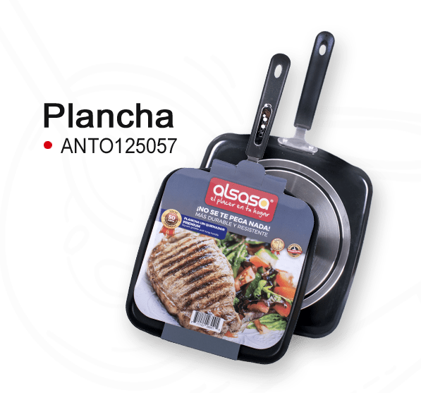 Plancha recta y cuadrada